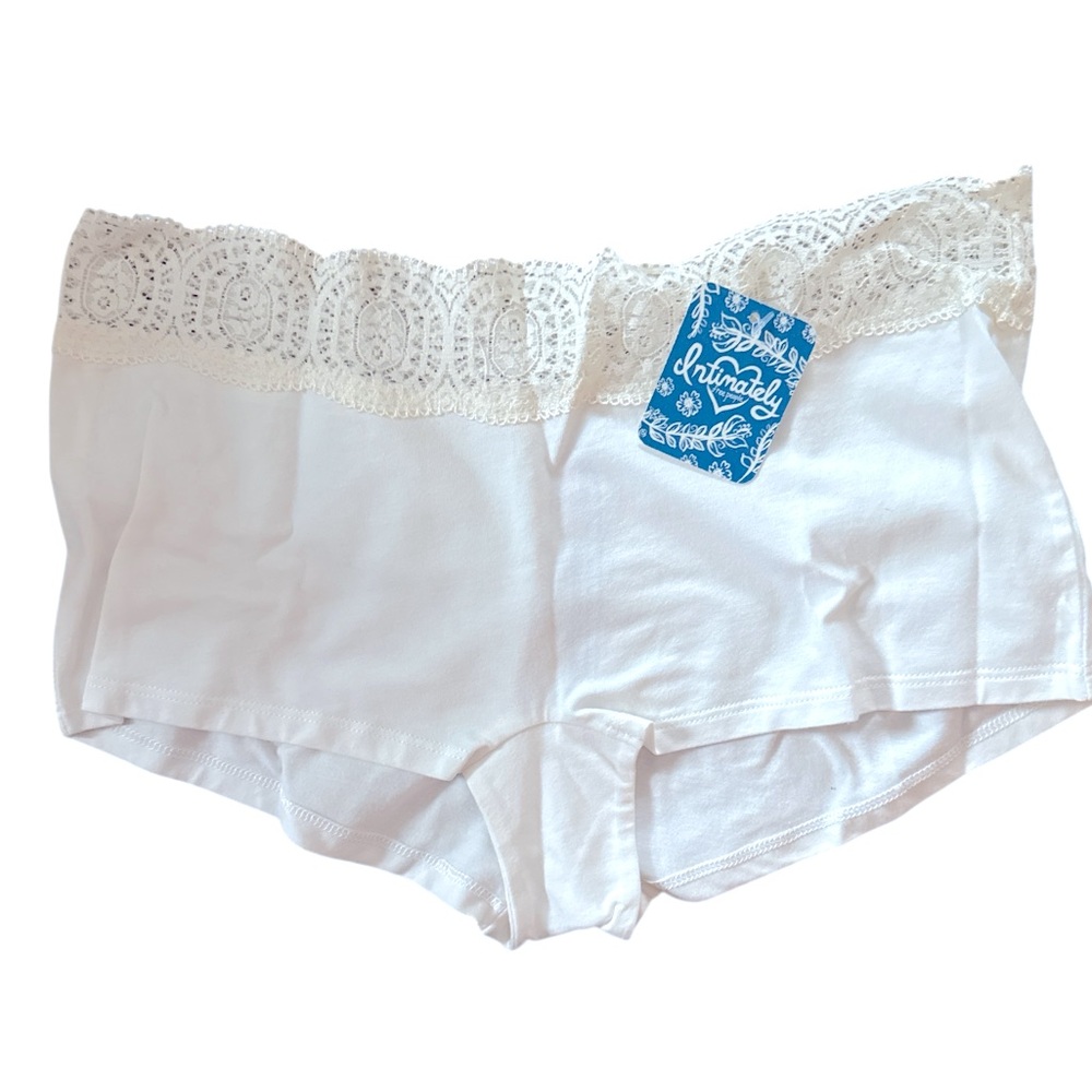 Free People Intimately Boy Shorts Ivory